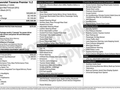 Used 2020 Chevrolet Traverse Premier image 45