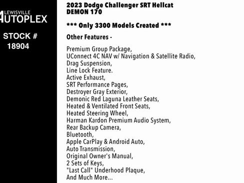 Used 2023 Dodge Challenger SRT Hellcat Redeye image 3