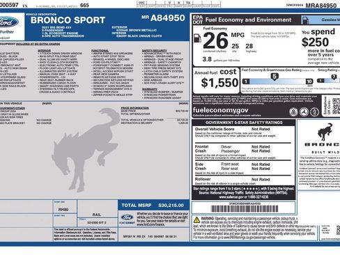 Used 2021 Ford Bronco Sport Big Bend AWD/4WD image 6