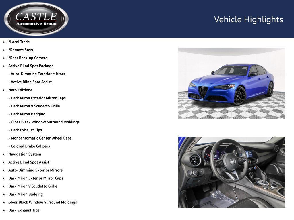 Used 2020 Alfa Romeo Giulia Ti w/ Nero Edizione RWD image 4