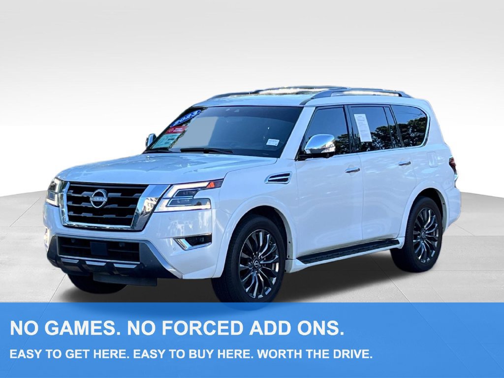 Certified 2023 Nissan Armada Platinum w/ Captain's Chairs Package RWD image 1