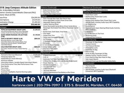 Used 2018 Jeep Compass Latitude w/ Popular Equipment Group