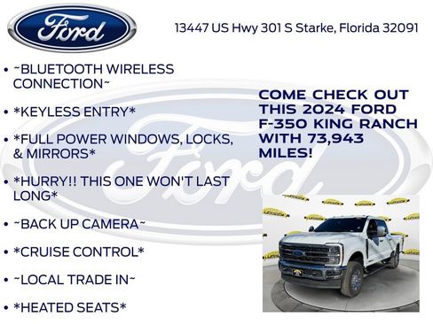 Certified 2024 Ford F350 King Ranch w/ Chrome Package image 12