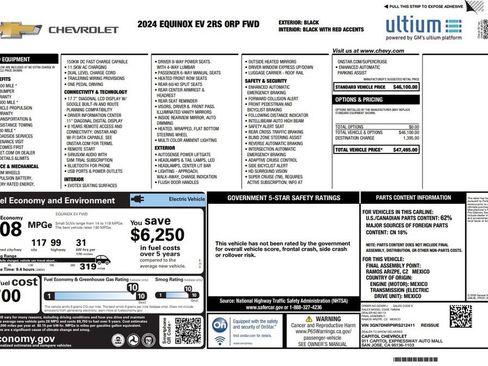 Used 2024 Chevrolet Equinox EV RS FWD image 4