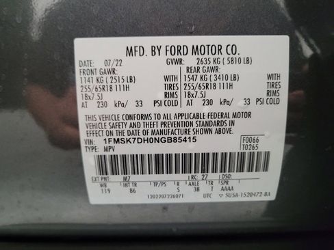 Used 2022 Ford Explorer XLT RWD image 33