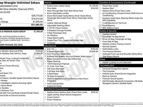 Used 2021 Jeep Wrangler Unlimited Sahara image 29