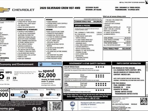 Used 2020 Chevrolet Silverado 1500 RST w/ All-Star Edition image 53