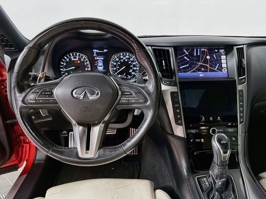 Used 2019 INFINITI Q50 Red Sport 400 w/ Carbon Fiber Package RWD image 19