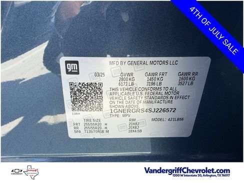 Certified 2025 Chevrolet Traverse LT w/ Midnight/Sport Edition FWD image 31