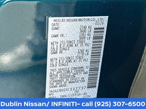 New 2026 Nissan Murano Platinum w/ Cargo Package AWD/4WD image 34