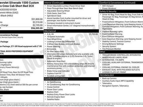 Used 2025 Chevrolet Silverado 1500 Custom Trail Boss AWD/4WD image 13