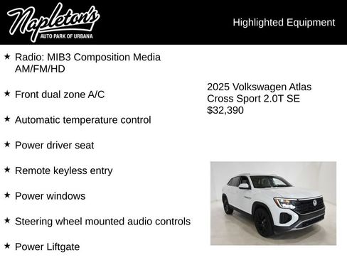 Used 2025 Volkswagen Atlas Cross Sport SE FWD image 15