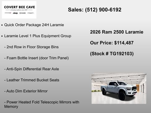 New 2026 RAM 2500 Laramie w/ Night Edition AWD/4WD image 7