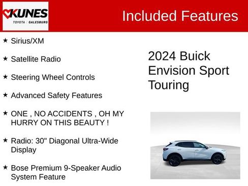 Used 2024 Buick Envision Sport Touring AWD/4WD image 3