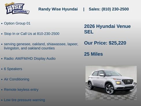 New 2026 Hyundai Venue SEL FWD image 5