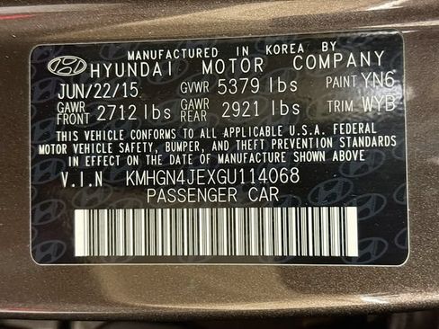 Used 2016 Hyundai Genesis 3.8 RWD image 31