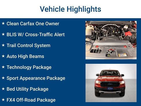 Used 2023 Ford Ranger XLT w/ Equipment Group 302A High image 3