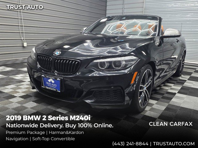 Used 2019 BMW M240i Convertible w/ Premium Package RWD image 1