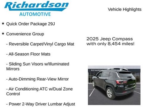 Used 2025 Jeep Compass Latitude w/ Convenience Group AWD/4WD image 11