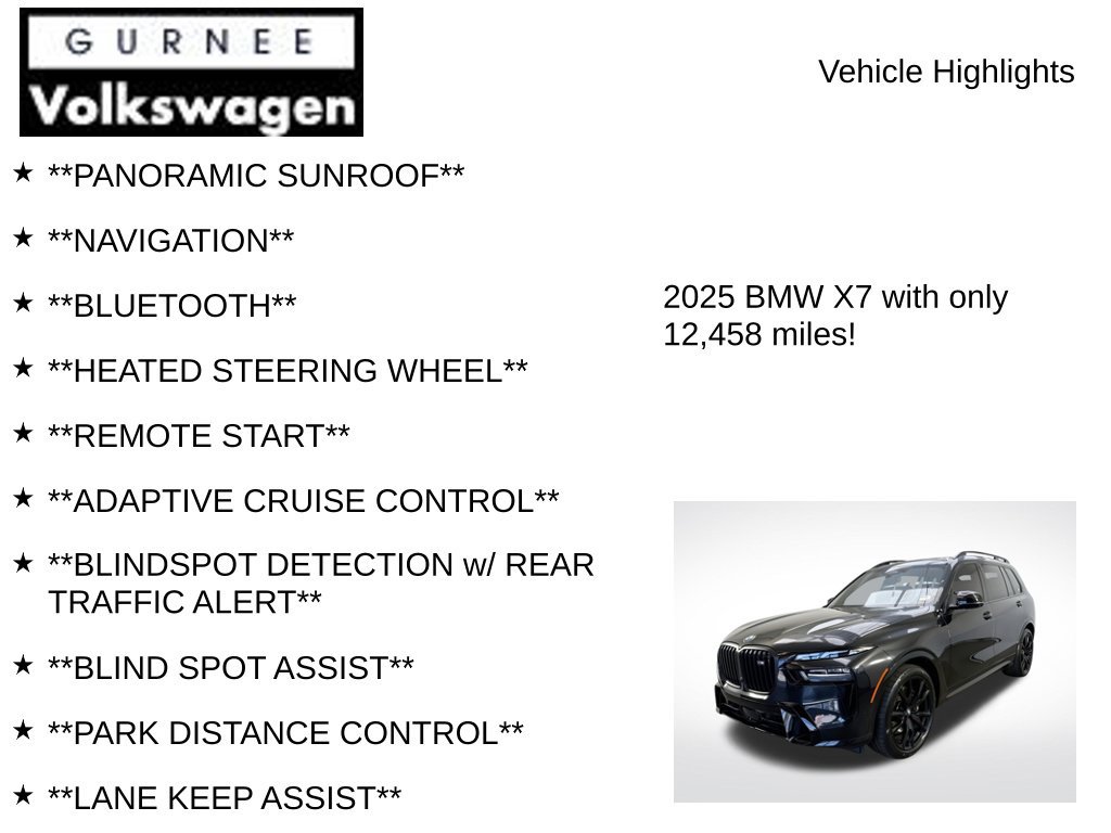 Used 2025 BMW X7 M60i w/ Executive Package AWD/4WD image 8