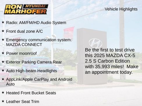 Used 2025 MAZDA CX-5 Carbon Edition AWD/4WD image 2