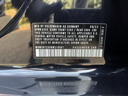 Used 2022 Volkswagen GTI SE w/ SE Leather Package image 8