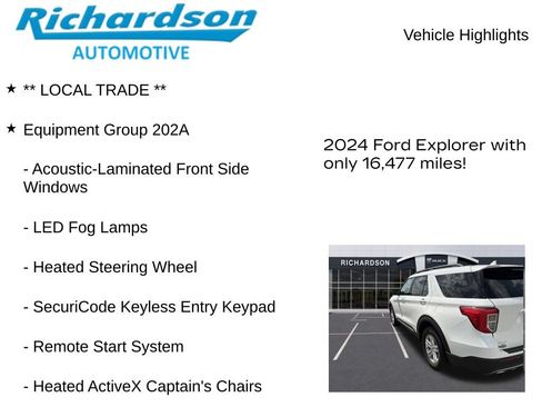 Used 2024 Ford Explorer XLT w/ Equipment Group 202A AWD/4WD image 11