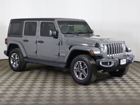 Used 2021 Jeep Wrangler Unlimited Sahara w/ Uconnect 4C Nav & Sound Group image 49