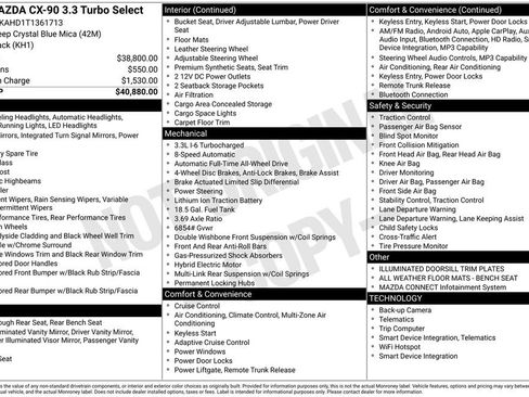 New 2026 MAZDA CX-90 3.3 Turbo w/ Select Package image 3