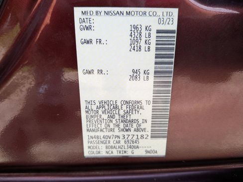 Used 2023 Nissan Altima 2.5 SV FWD image 55