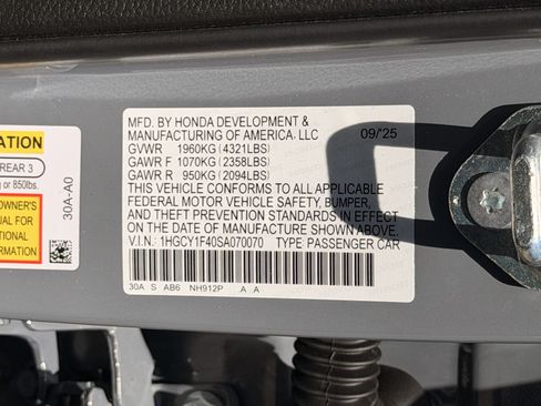 Certified 2025 Honda Accord SE image 28