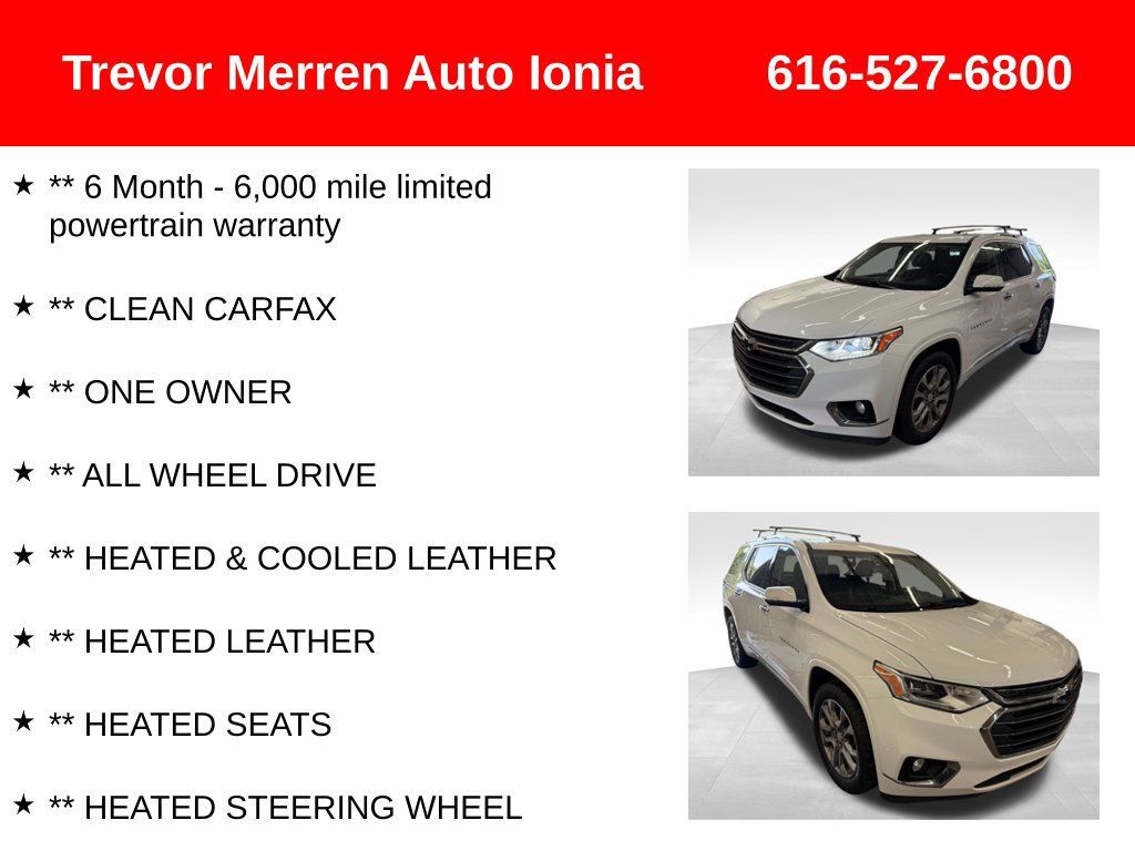 Used 2021 Chevrolet Traverse Premier w/ LPO, Floor Liner Package AWD/4WD image 8