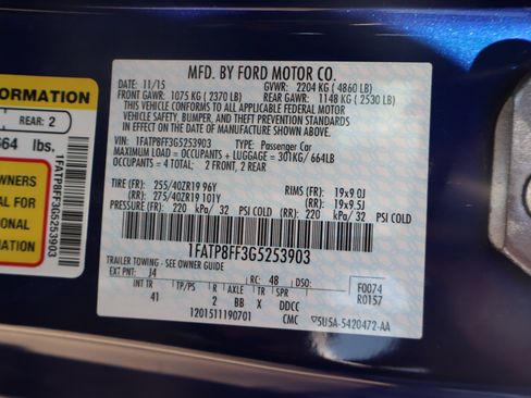 Used 2016 Ford Mustang GT Premium w/ GT Performance Package RWD image 28