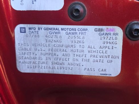 Used 1988 Chevrolet Camaro IROC-Z image 91