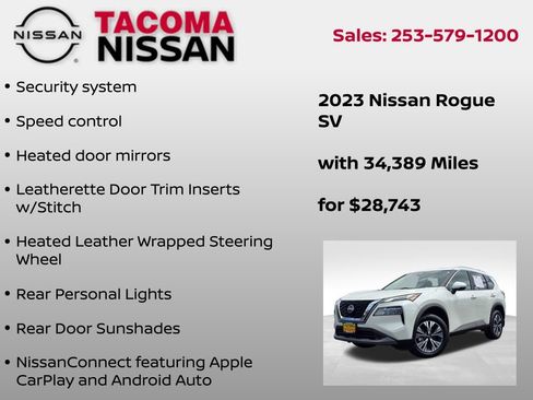 Used 2023 Nissan Rogue SV w/ SV Premium Package AWD/4WD image 18