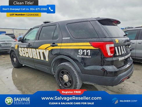 Used 2016 Ford Explorer 4WD Police Interceptor w/ 2-tone Vinyl Package #1 image 3