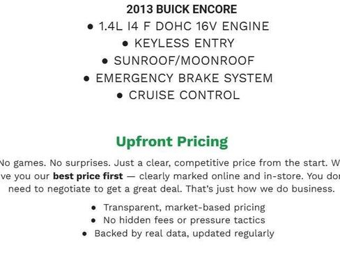 Used 2013 Buick Encore Convenience FWD image 2