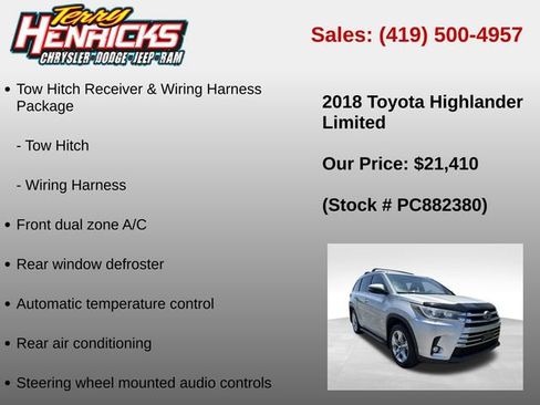 Used 2018 Toyota Highlander Limited AWD/4WD image 6