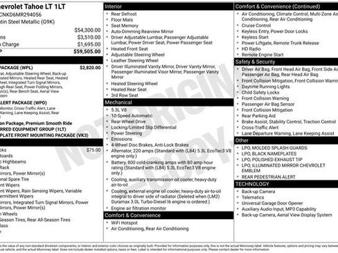 Used 2021 Chevrolet Tahoe LT w/ Luxury Package image 2