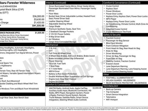 Certified 2025 Subaru Forester Wilderness w/ Convenience Package image 5