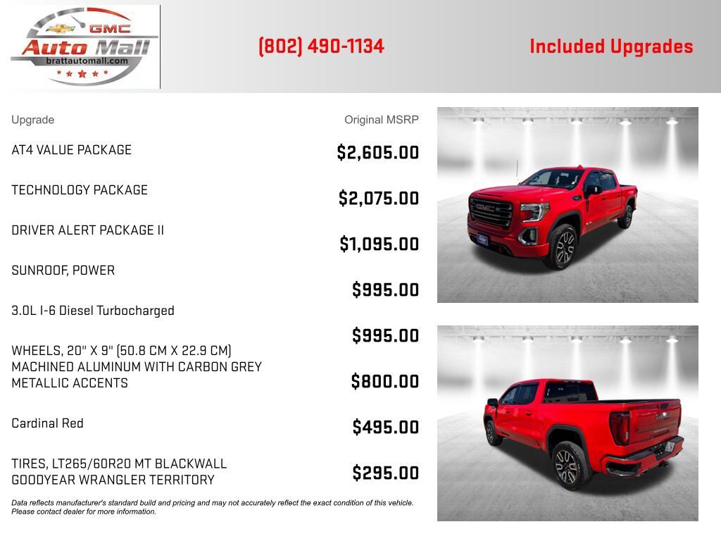 Used 2021 GMC Sierra 1500 AT4 w/ AT4 Value Package AWD/4WD image 4