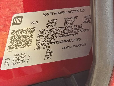 Used 2021 Chevrolet Tahoe Z71 w/ Rear Media and Nav Package image 36