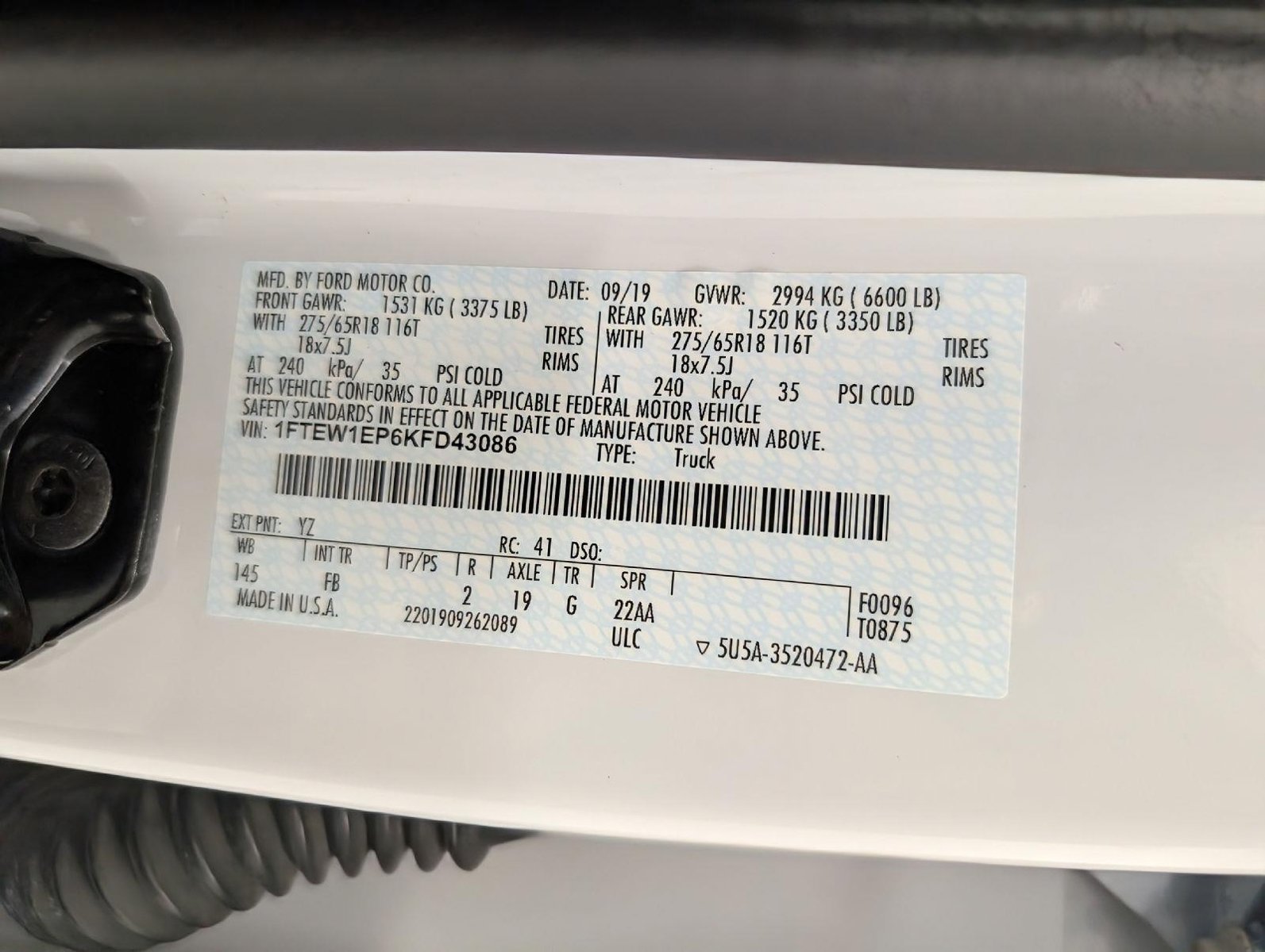 Certified 2019 Ford F150 XLT w/ Equipment Group 302A Luxury AWD/4WD image 27