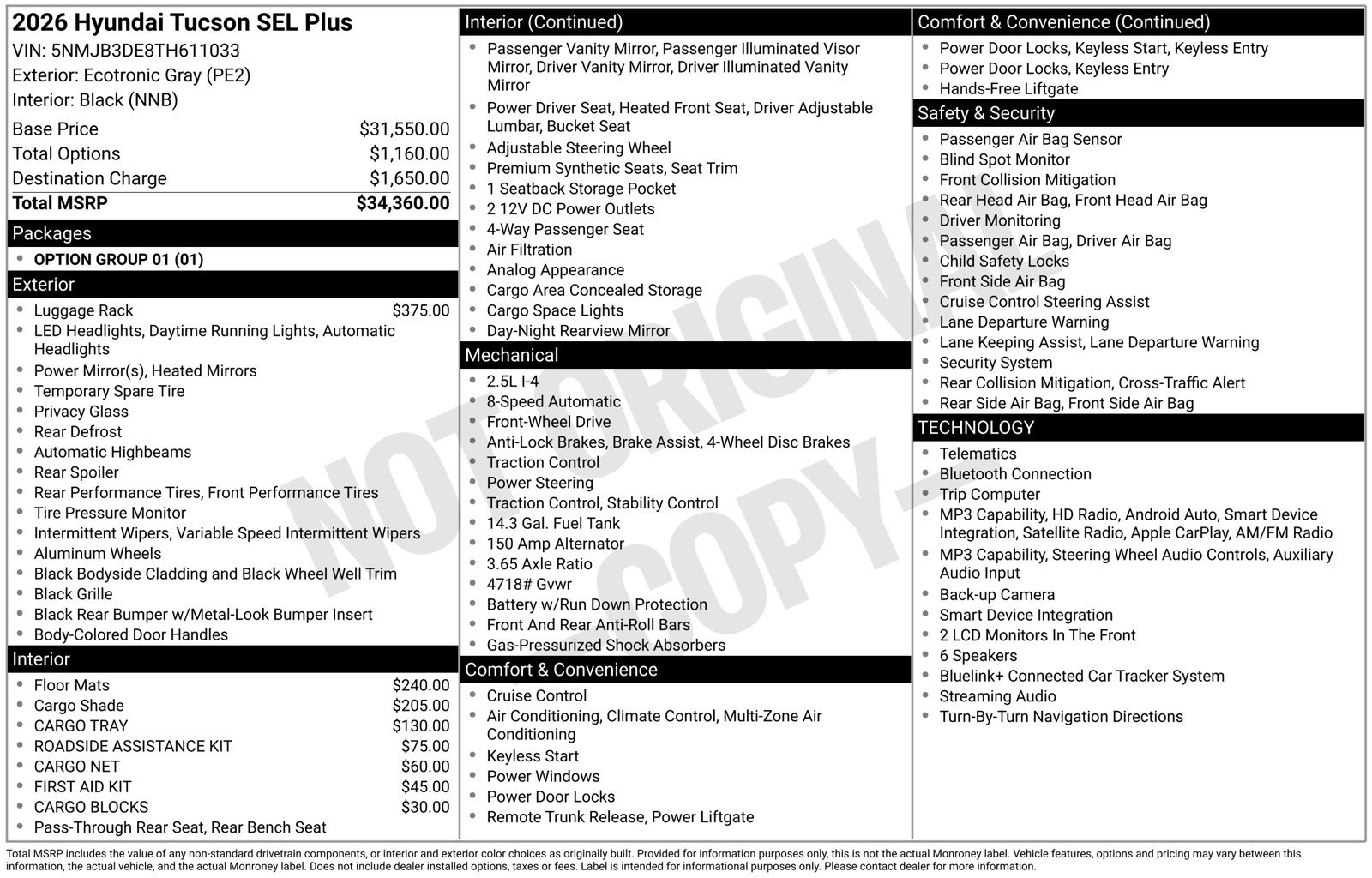 Certified 2026 Hyundai Tucson SEL Plus FWD image 40