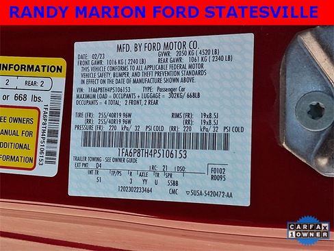 Used 2023 Ford Mustang Premium w/ Equipment Group 201A image 27