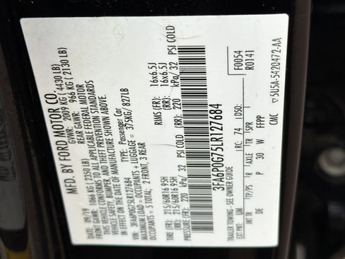 Used 2020 Ford Fusion S image 27