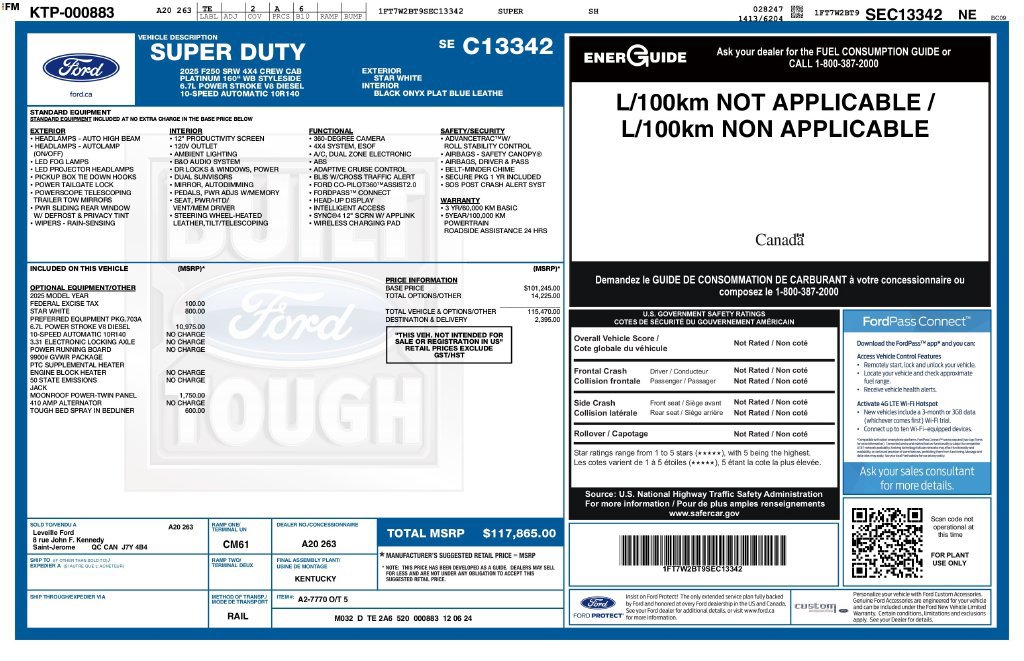Used 2025 Ford F250 Platinum AWD/4WD image 2