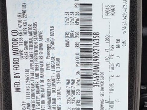 Used 2019 Ford Fusion SEL FWD image 25