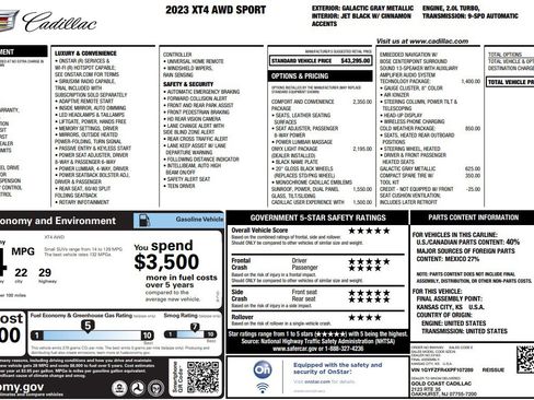 Used 2023 Cadillac XT4 Sport image 1
