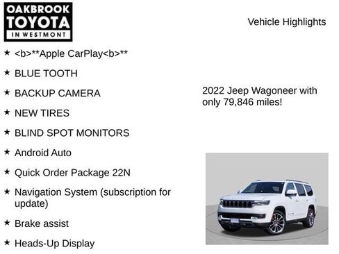 Used 2022 Jeep Wagoneer Series III w/ Premium Group I AWD/4WD image 5